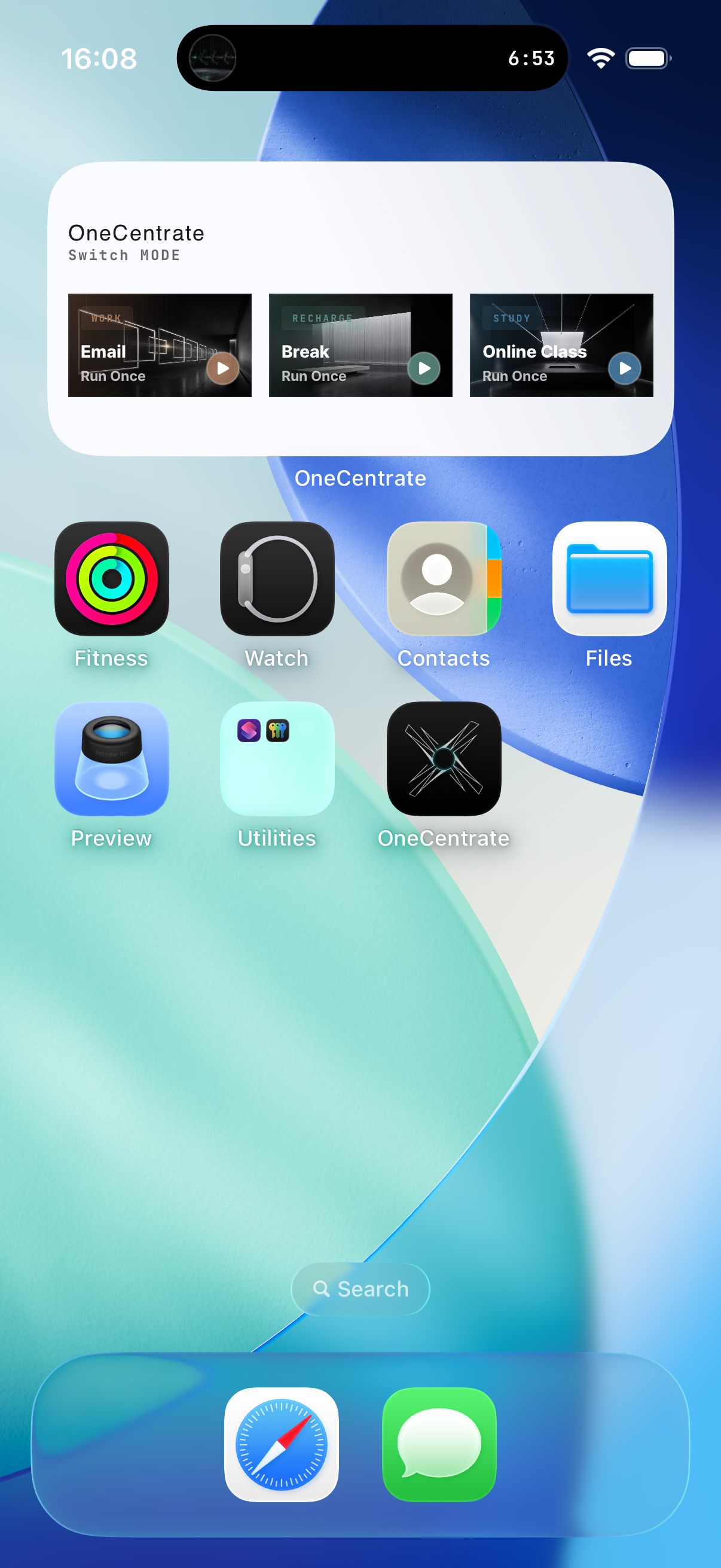 Mittleres Switch-Widget
